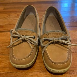 Sperry Angelfish Boat Shoes in Tan